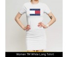 Women TM White Long T-shirt
